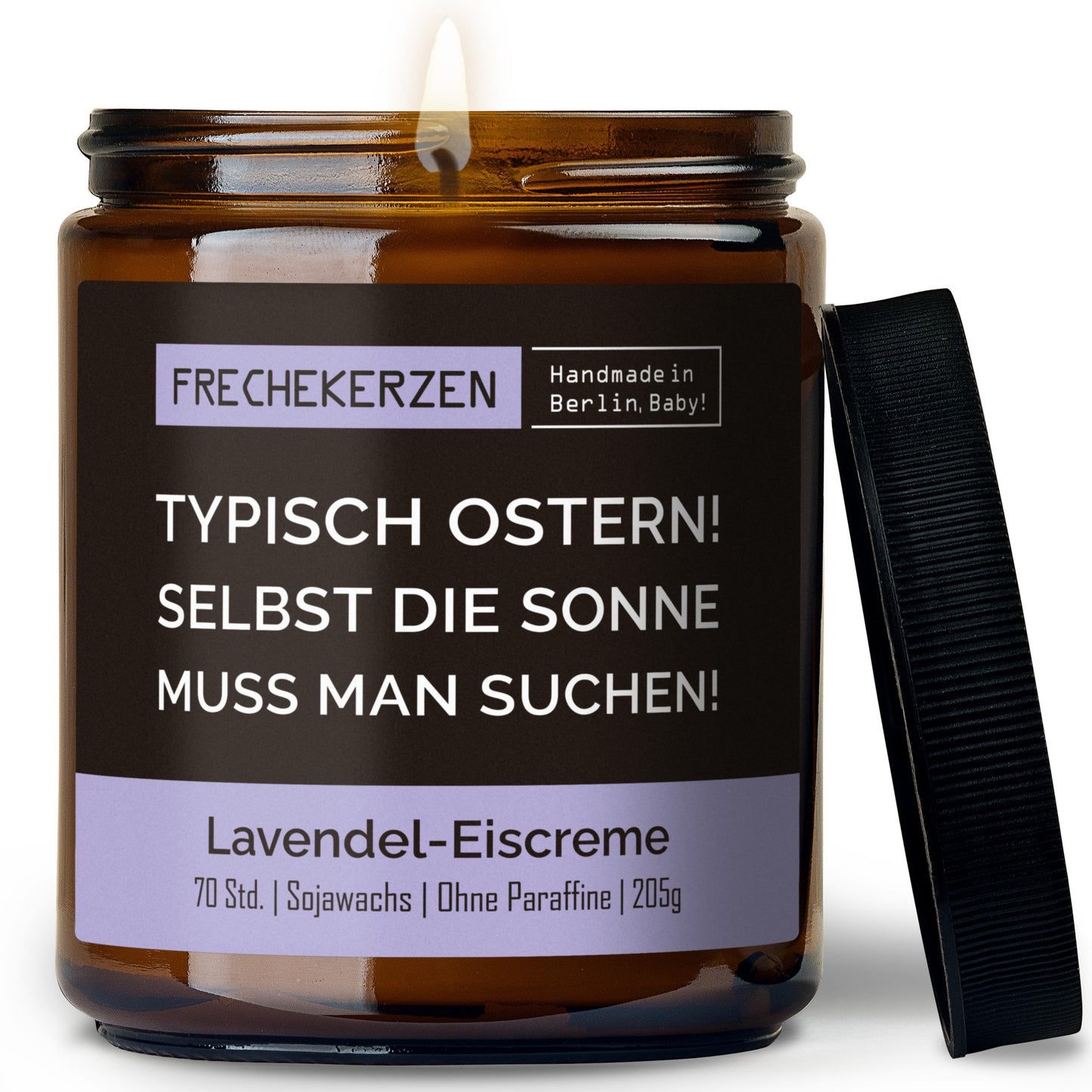 Lustige Duftkerze im Glas typisch Ostern mit frechem Spruch-mysoy