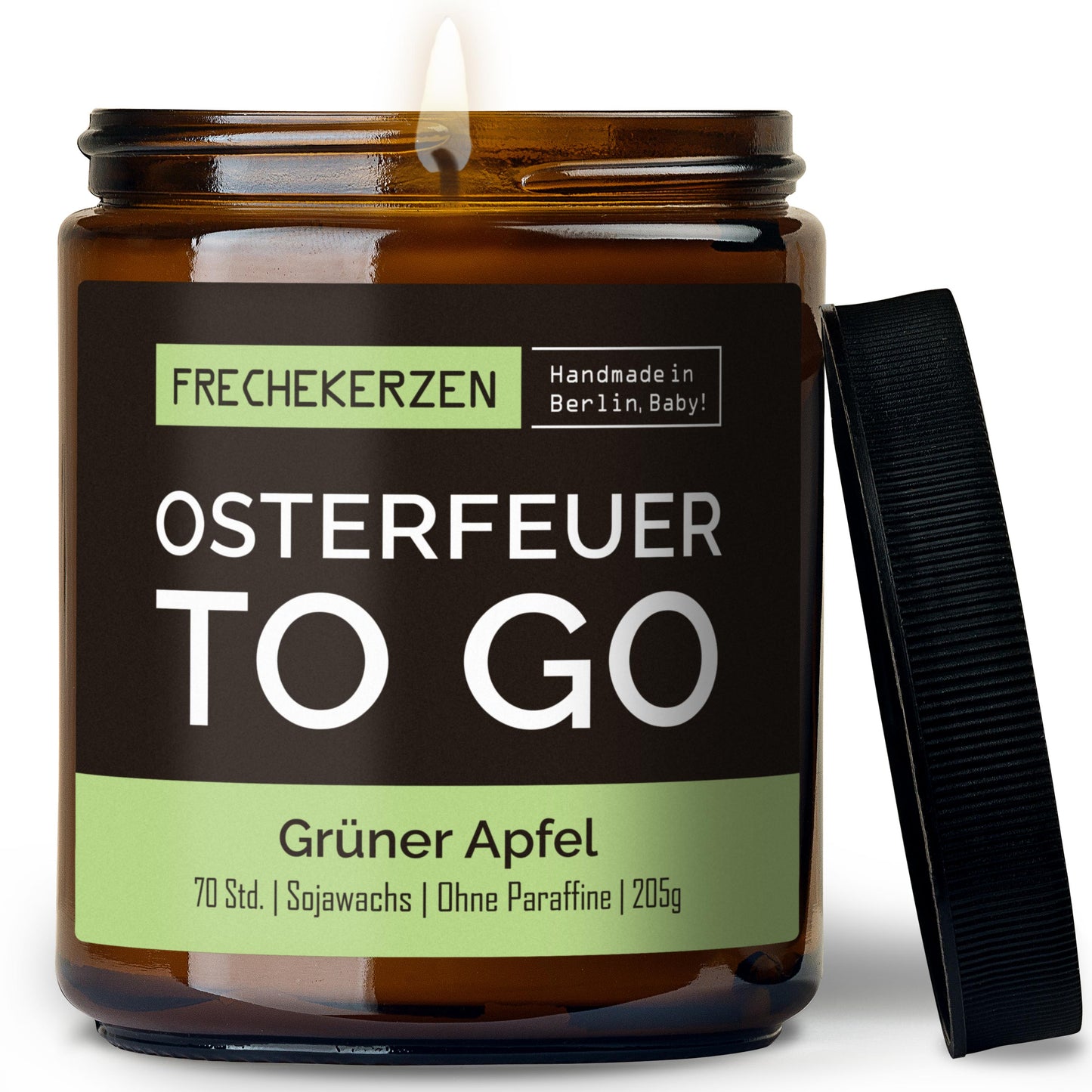 Kerze mit Spruch Osterfeuer to go original frechekerzen im Glas-mysoy