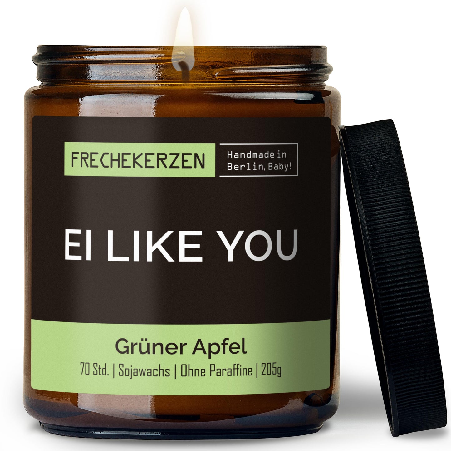 Duftkerze im Glas mit frechem Spruch ei like you-mysoy