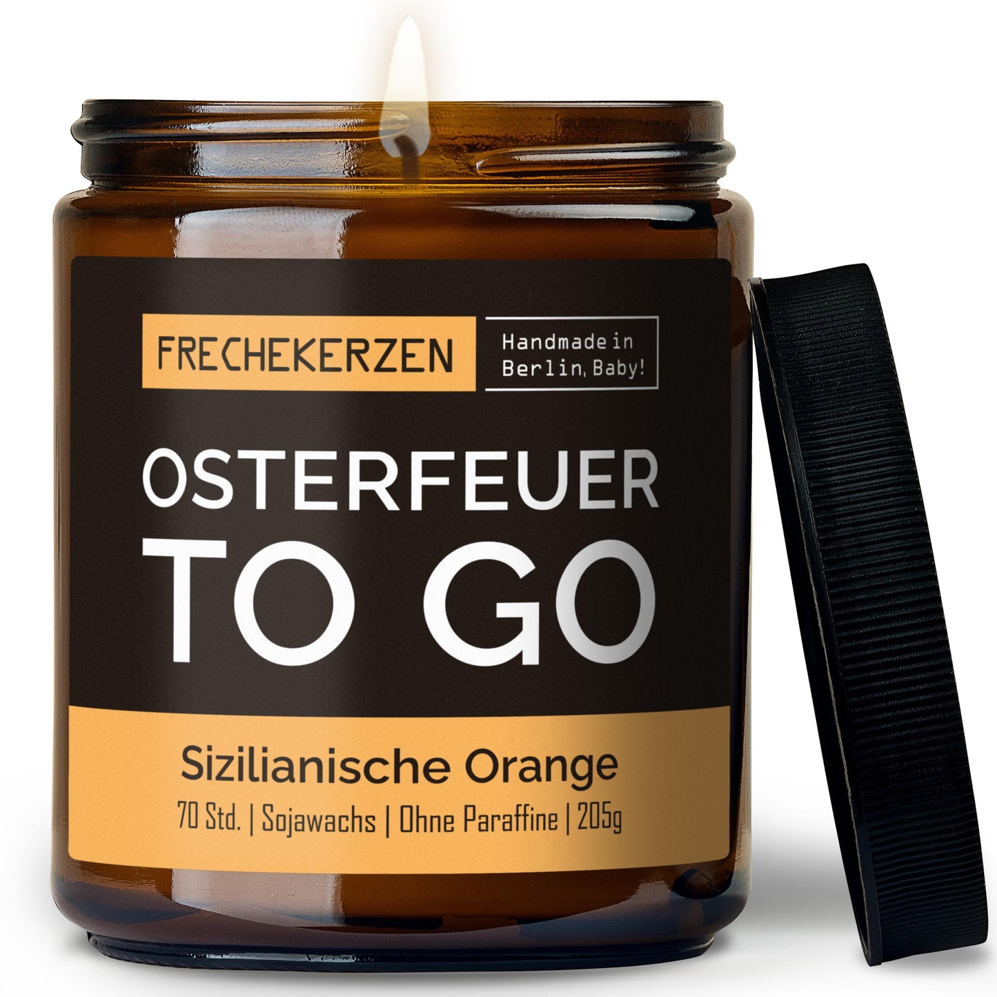 Kerze mit Spruch Osterfeuer to go original frechekerzen im Glas-mysoy