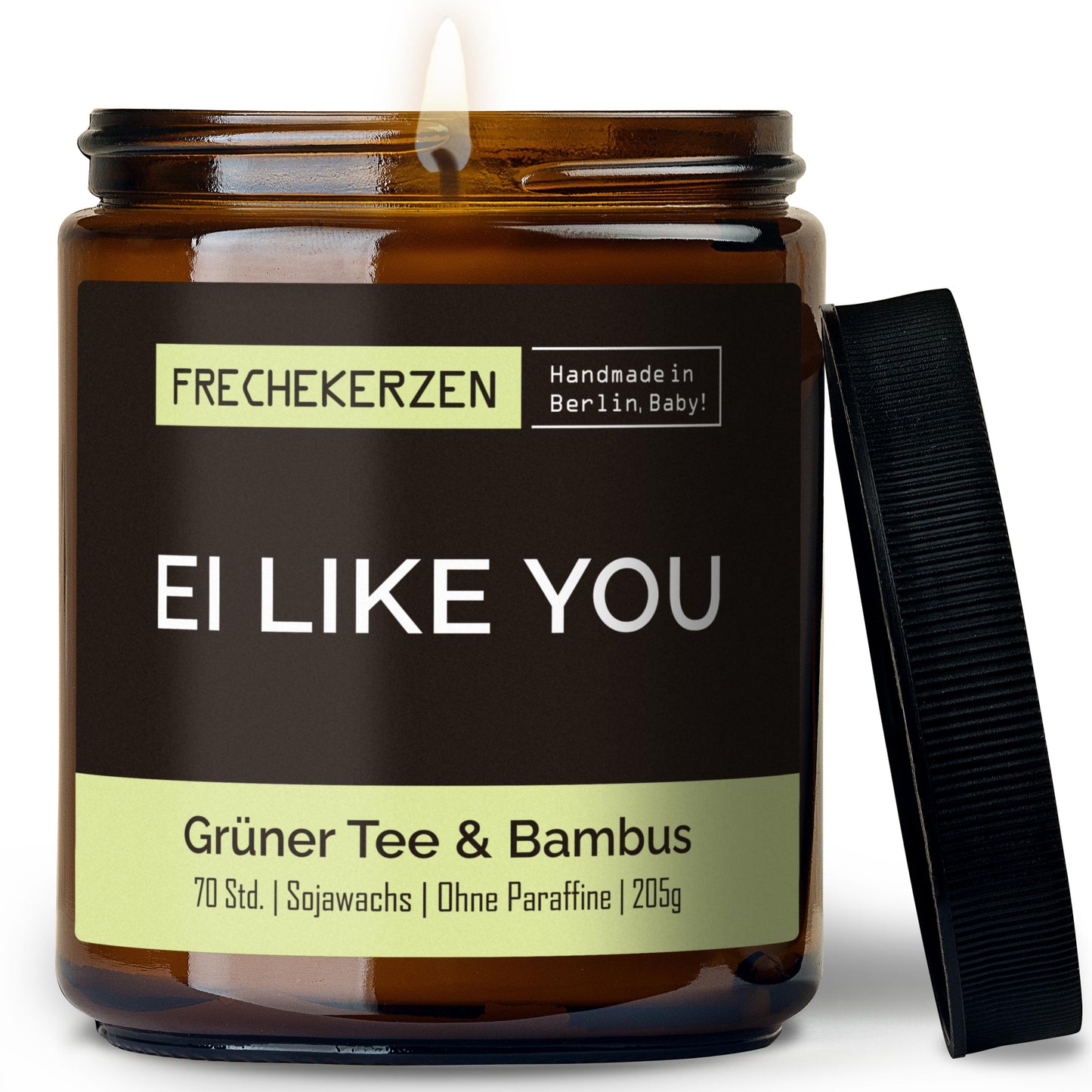 Duftkerze im Glas mit frechem Spruch ei like you-mysoy