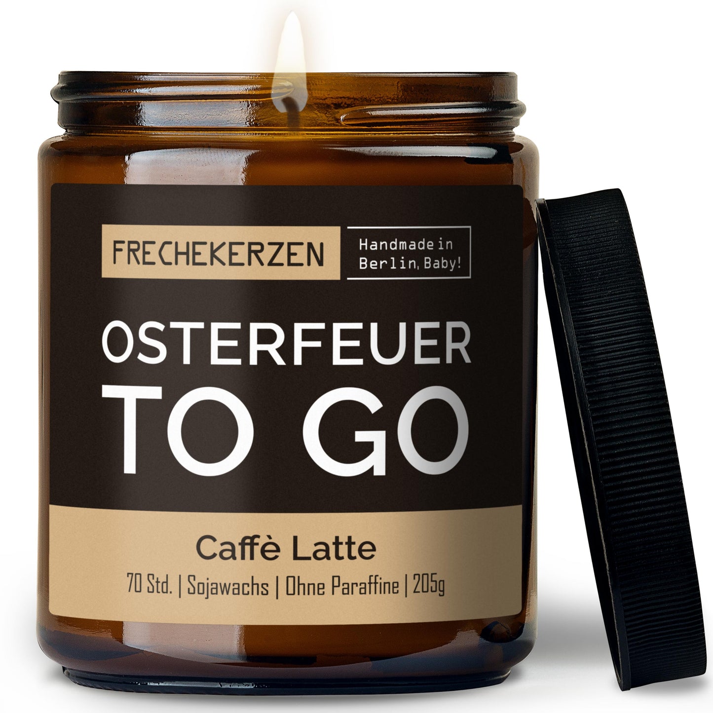 Kerze mit Spruch Osterfeuer to go original frechekerzen im Glas-mysoy