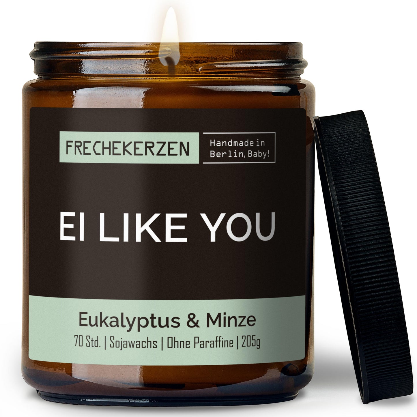 Duftkerze im Glas mit frechem Spruch ei like you-mysoy