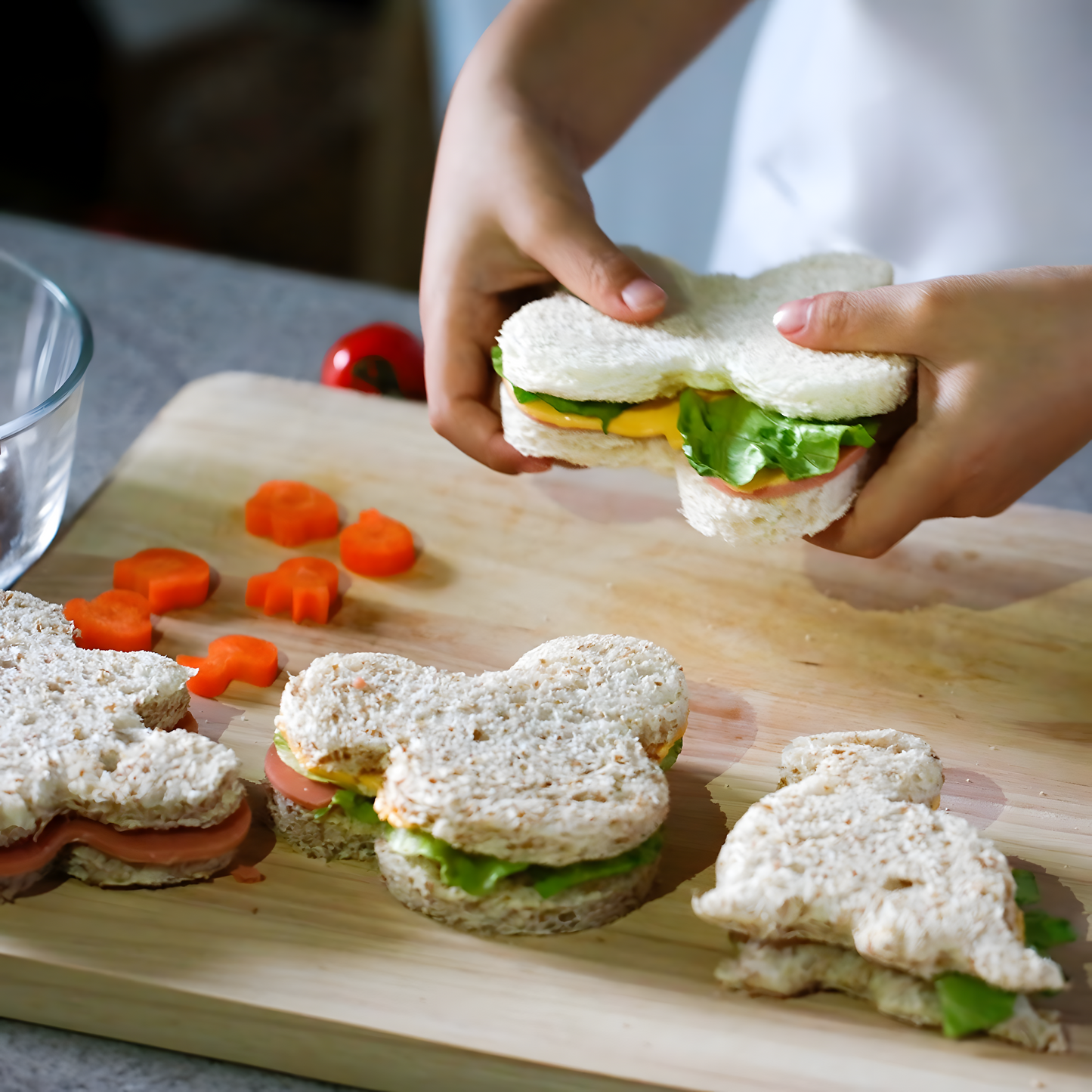 Kreative Ausstechformen aus Edelstahl für Sandwiches und Kekse