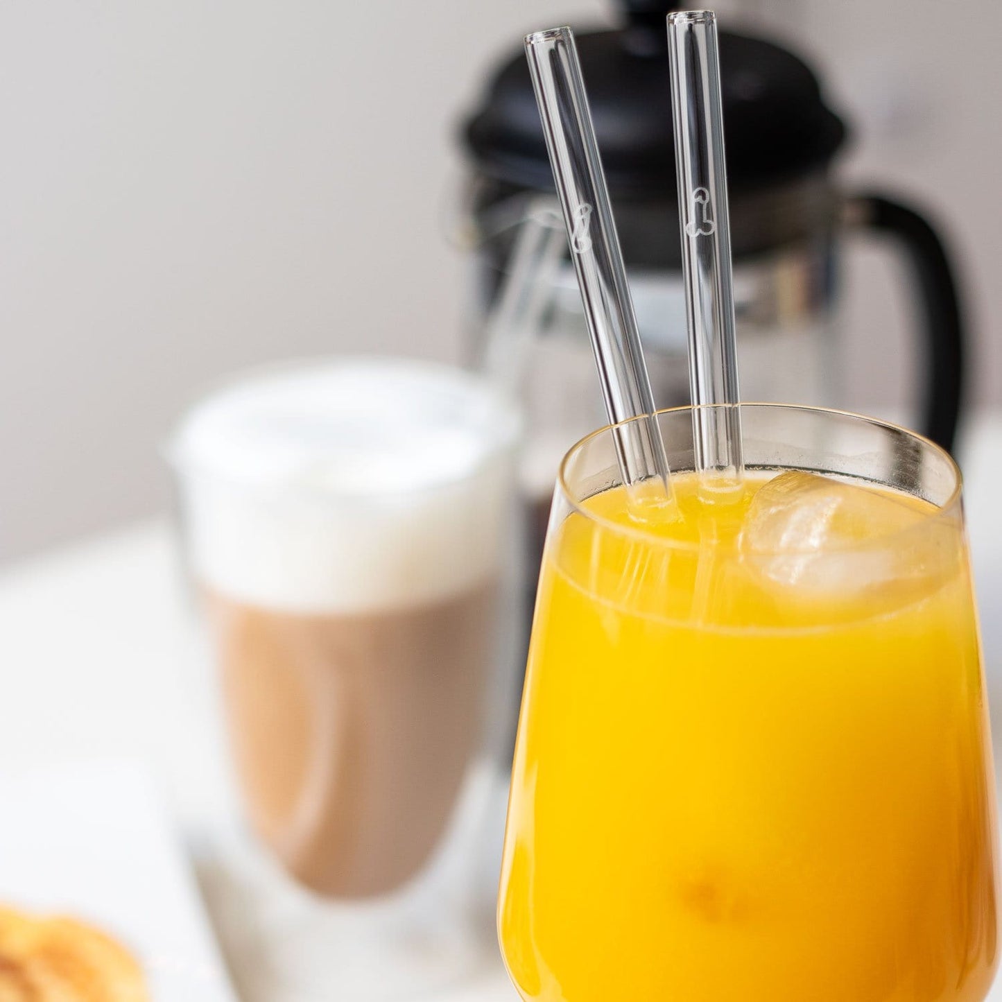 Penis Strohhalme 6x Glastrinkhalme für Bachelorette Party 15cm, 20cm, 23cm