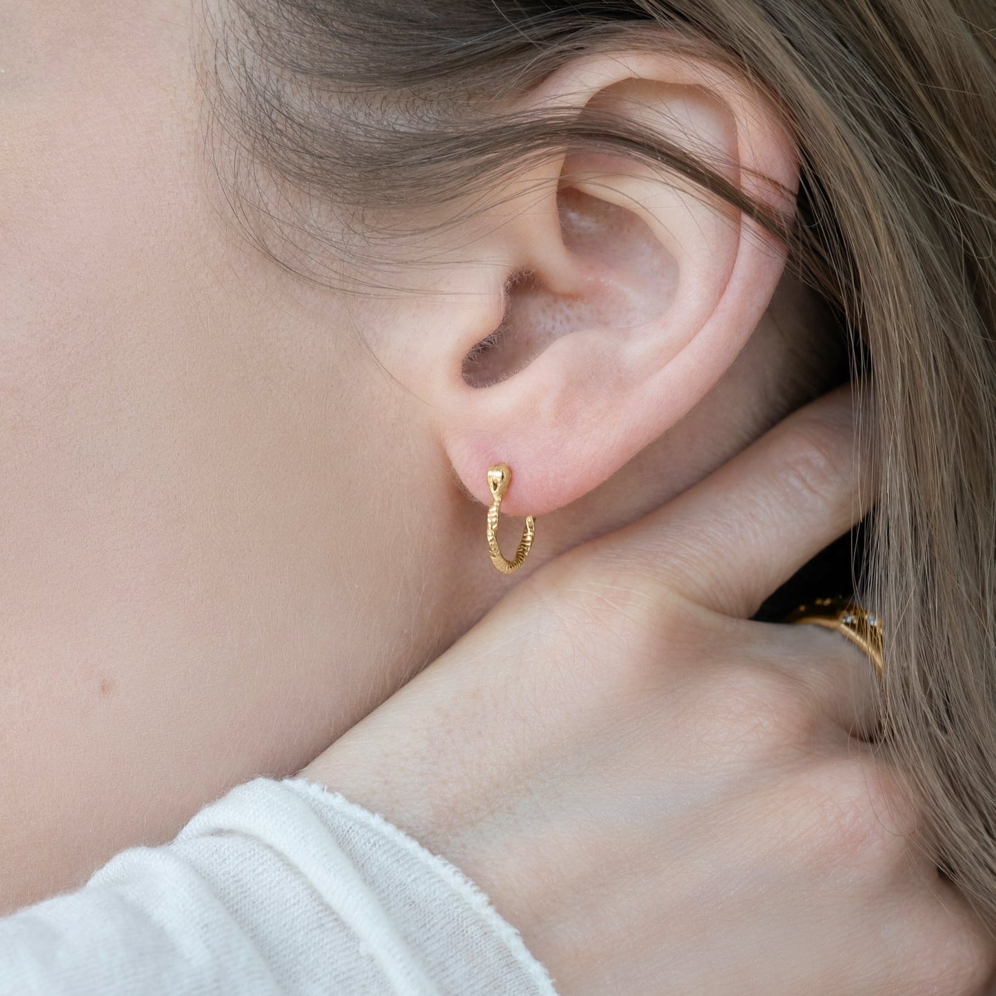 Mini Creole Lina - Elegante Ohrringe aus 925 Sterling Silber-Studio Karl