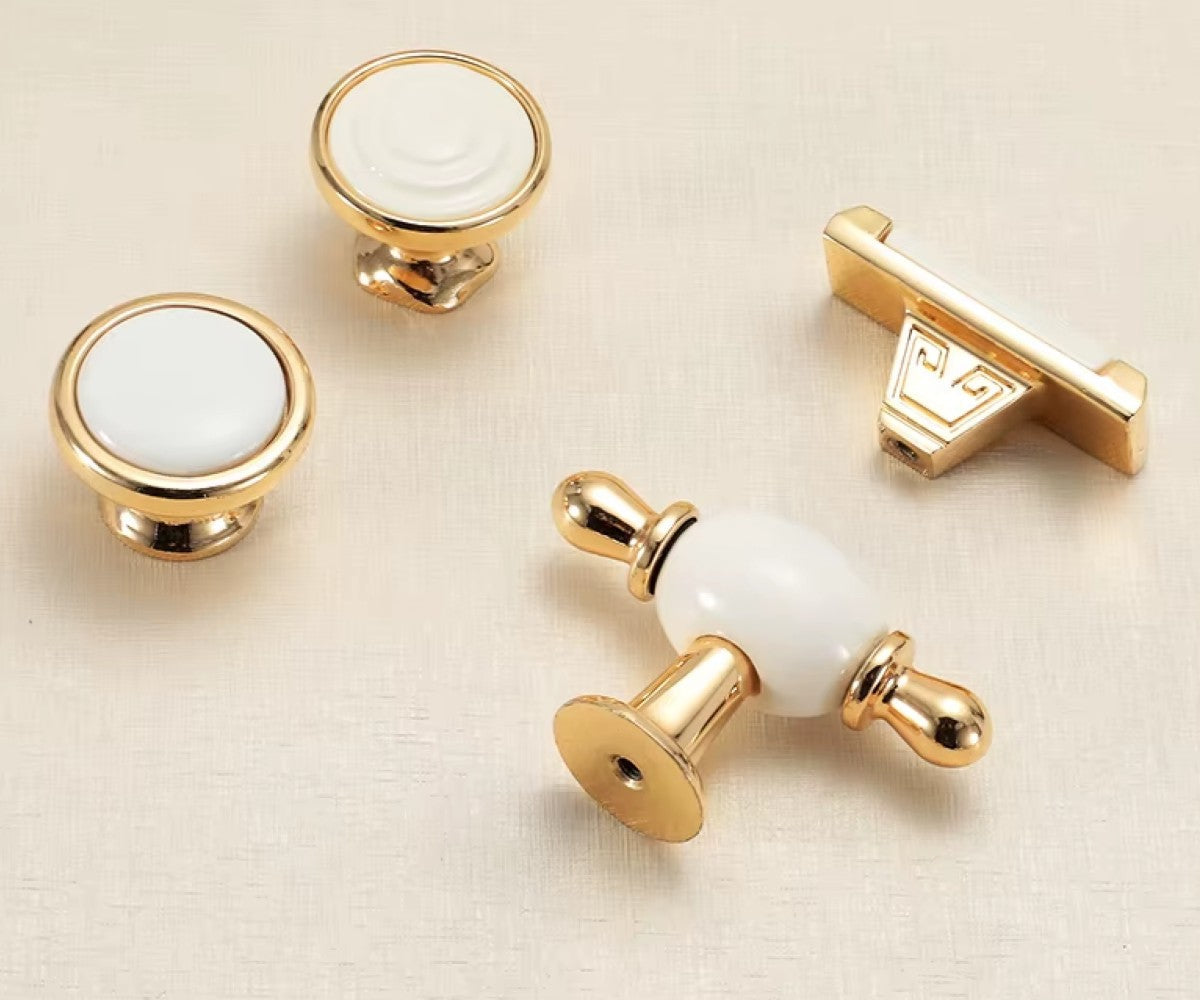 Möbelgriff Goldfarben Nordischer Stil Zinklegierung für Möbel