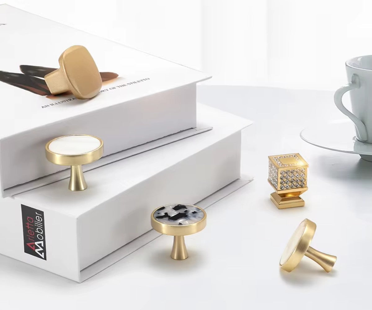 Möbelgriff Goldfarben Nordischer Stil Zinklegierung für Möbel