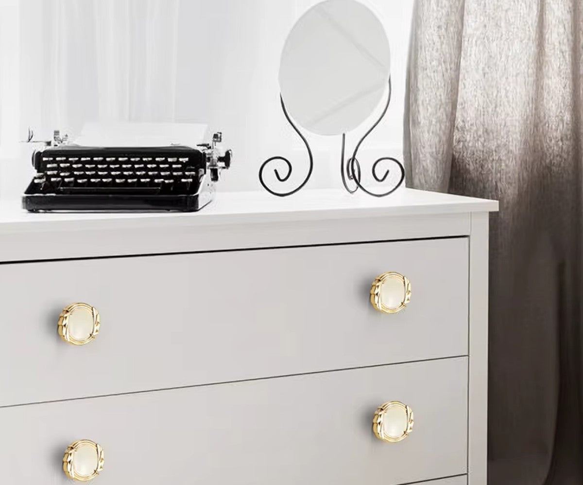 Möbelgriff Goldfarben Nordischer Stil Zinklegierung für Möbel