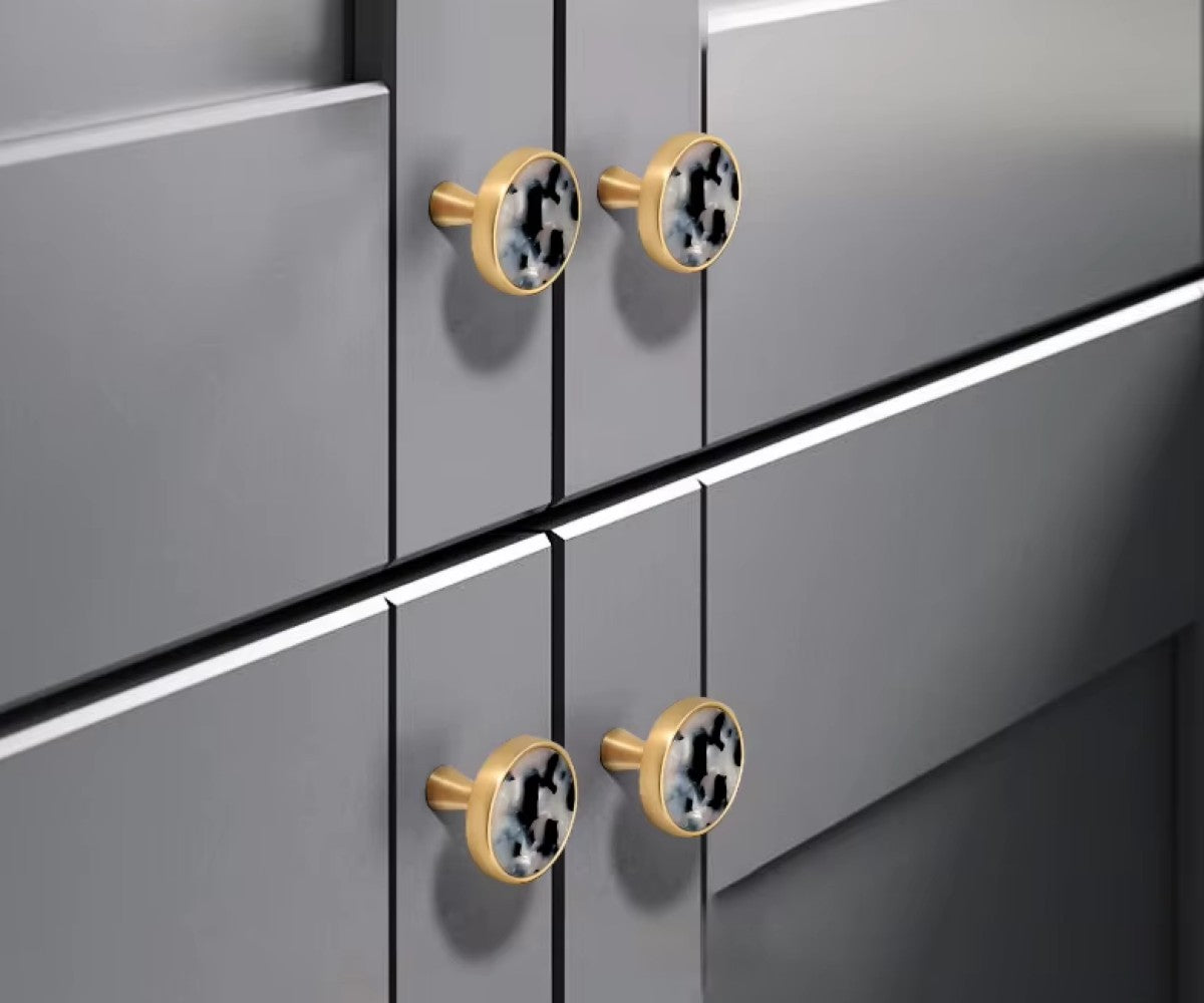 Möbelgriff Goldfarben Nordischer Stil Zinklegierung für Möbel