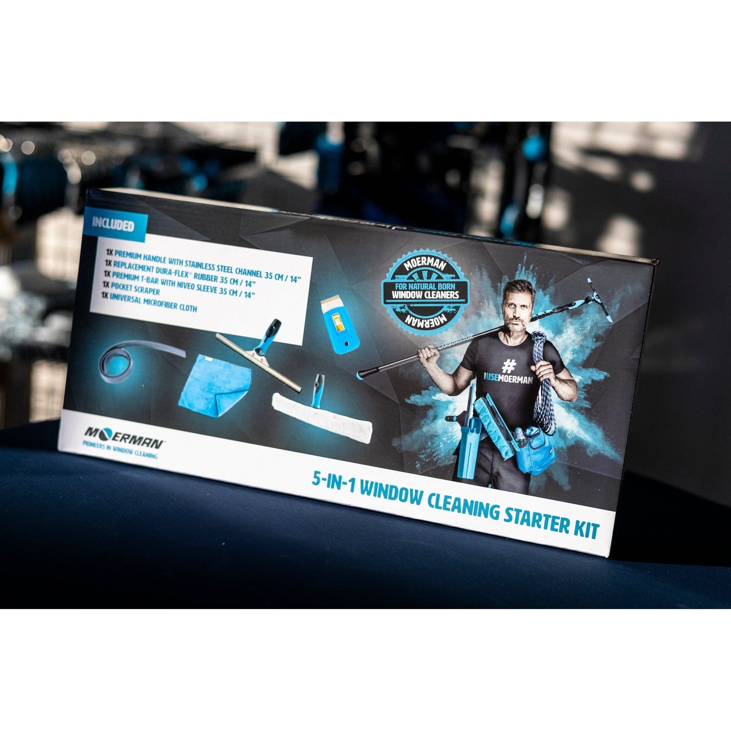 5 in 1 Glasreinigungsset für streifenfreie Fenster und schnelle Reinigung-mundizio