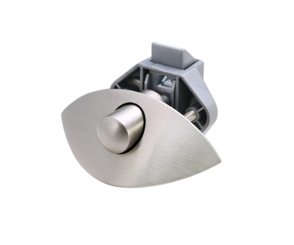 Möbelschloss Halbmond Push zum Drücken für 14 bis 16mm Wandstärke