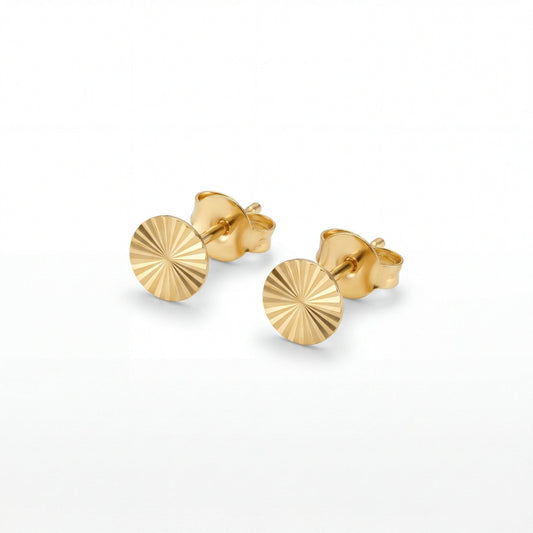 Aura Ohrstecker aus 925 Sterling Silber mit Goldplattierung-Studio Karl