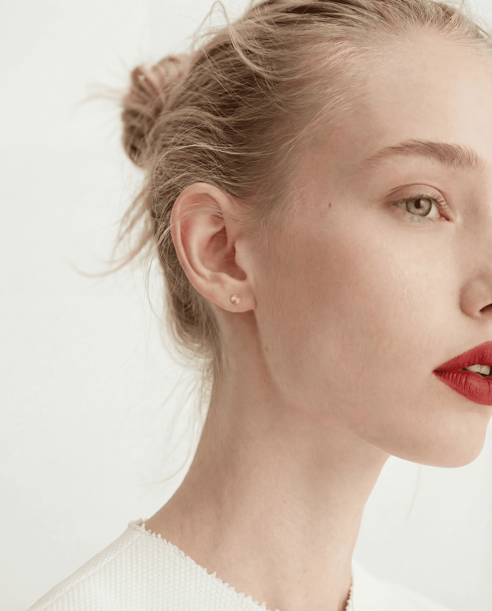 Aura Ohrstecker aus 925 Sterling Silber mit Goldplattierung-Studio Karl