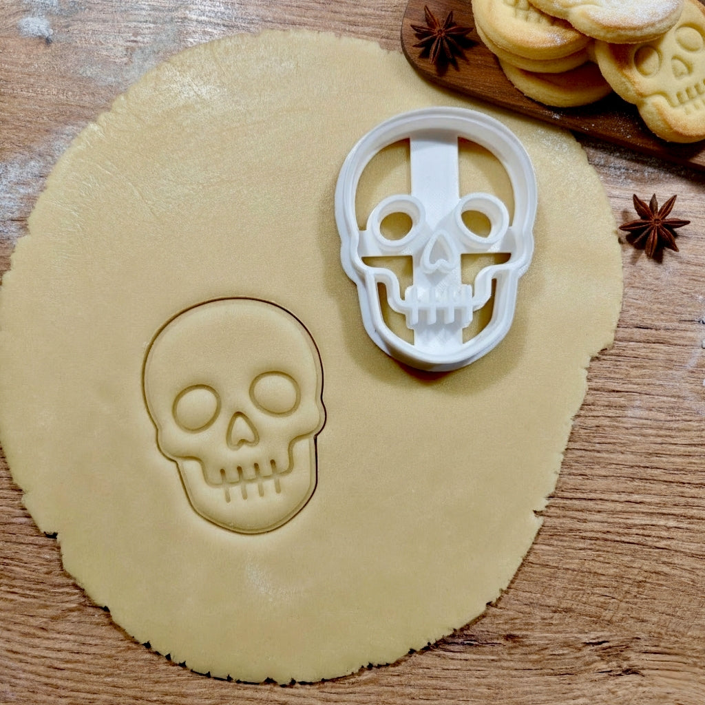 Totenkopf Keksausstecher geeignet für gruselige Backideen