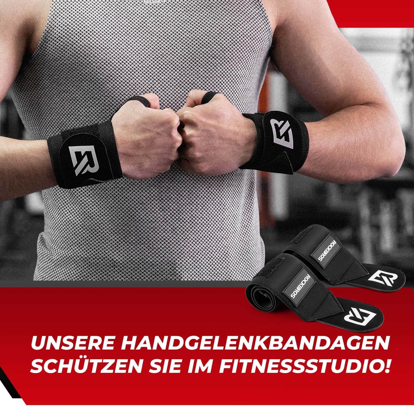 Elastische Handgelenkbandage für sicheren Halt beim Training