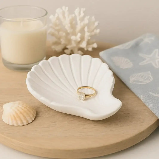 Handgefertigte Jakobsmuschel Schale für maritimes Wohnambiente