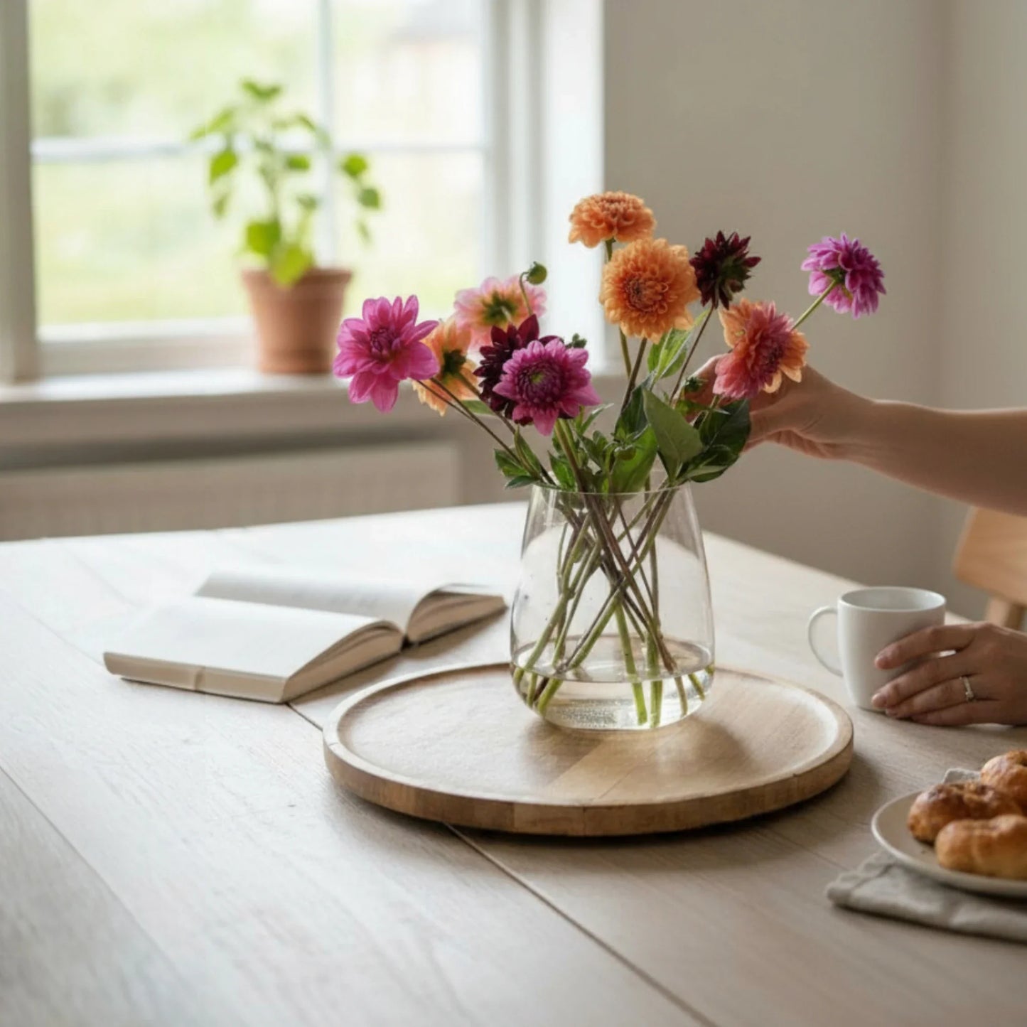 Dekorativer Holzteller aus massivem Mangoholz Ø 38 cm