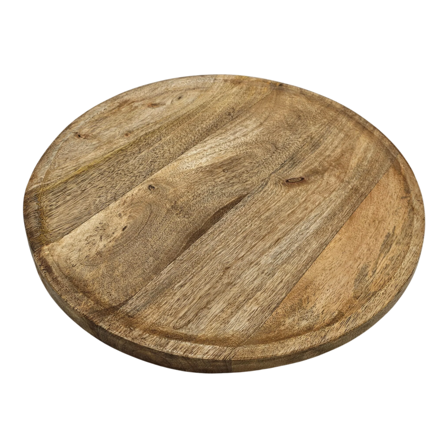 Dekorativer Holzteller aus massivem Mangoholz Ø 38 cm