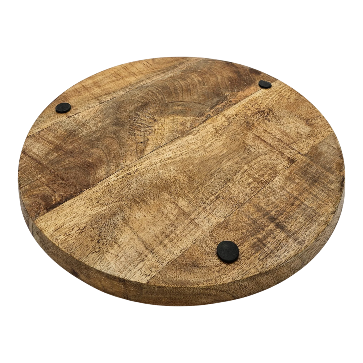 Dekorativer Holzteller aus massivem Mangoholz Ø 38 cm