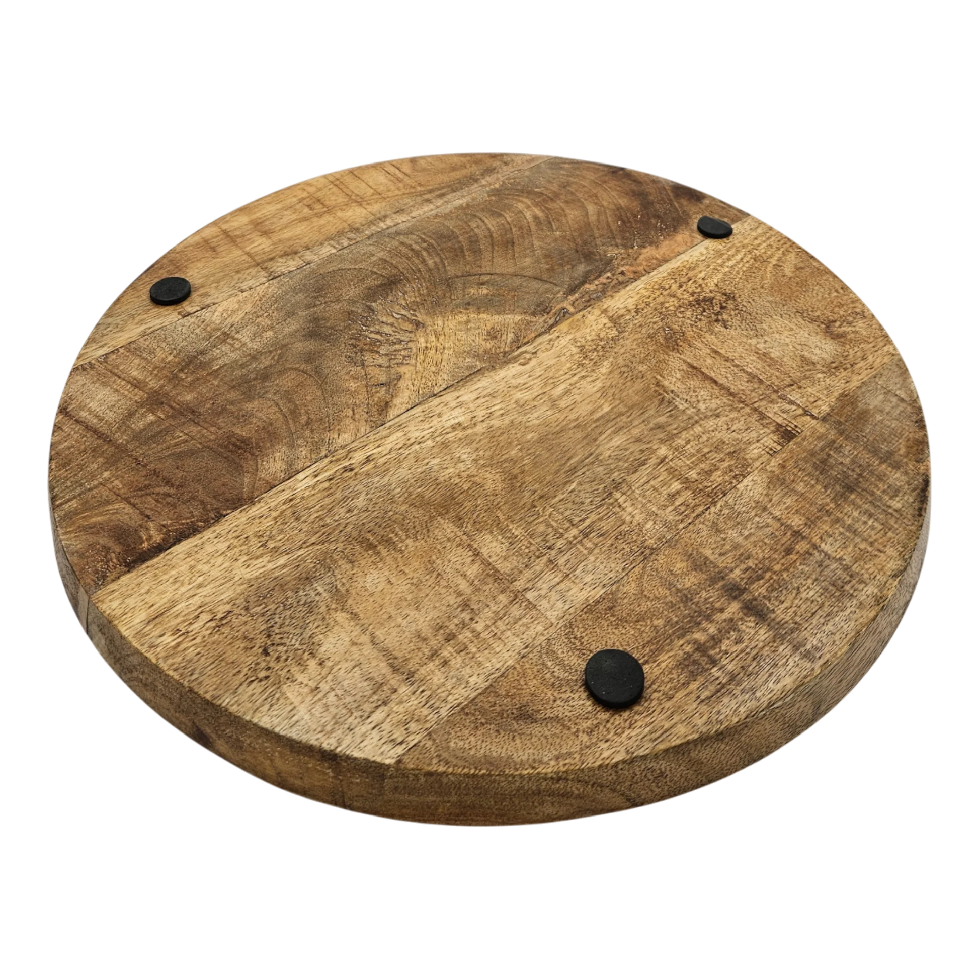 Dekorativer Holzteller aus massivem Mangoholz Ø 38 cm