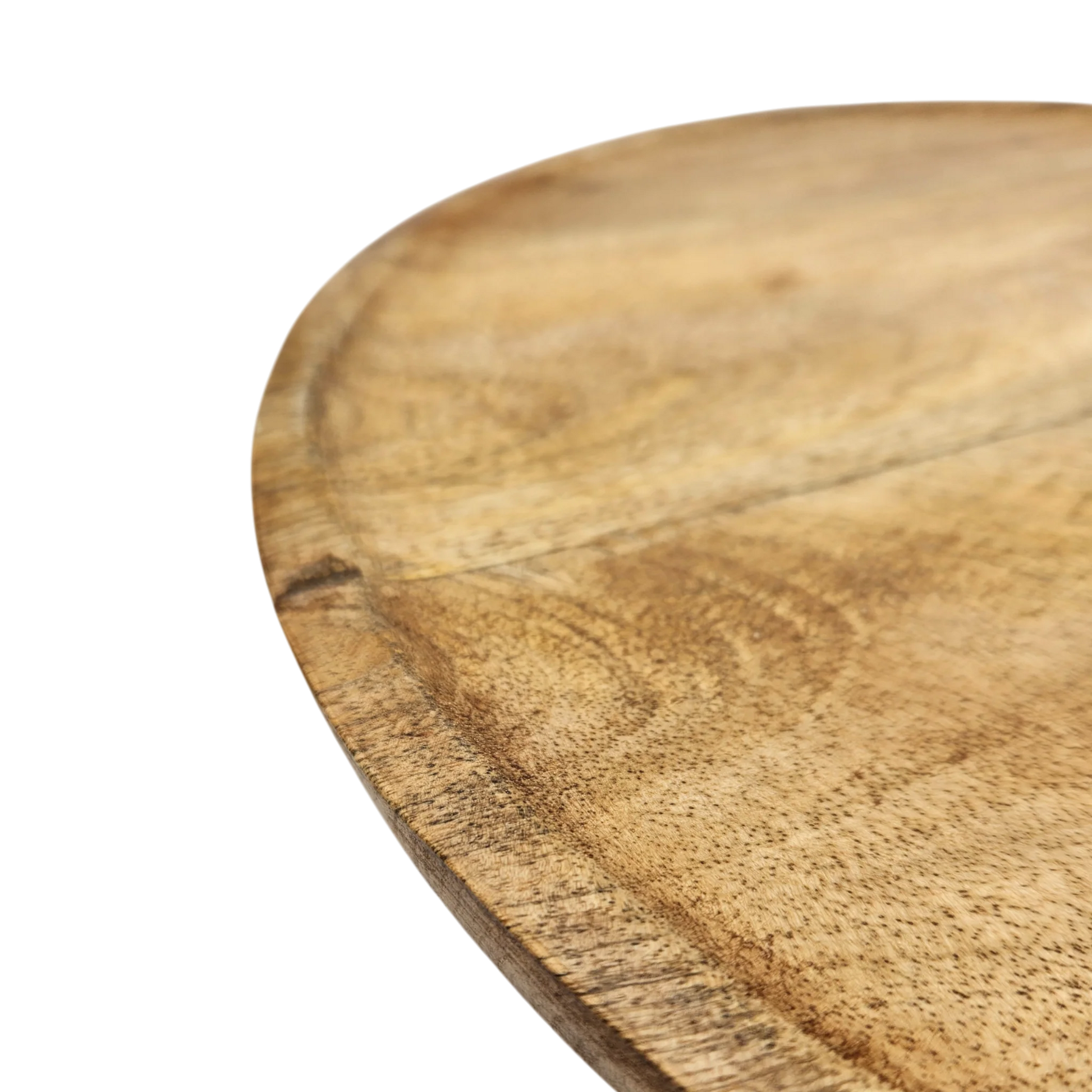 Dekorativer Holzteller aus massivem Mangoholz Ø 38 cm