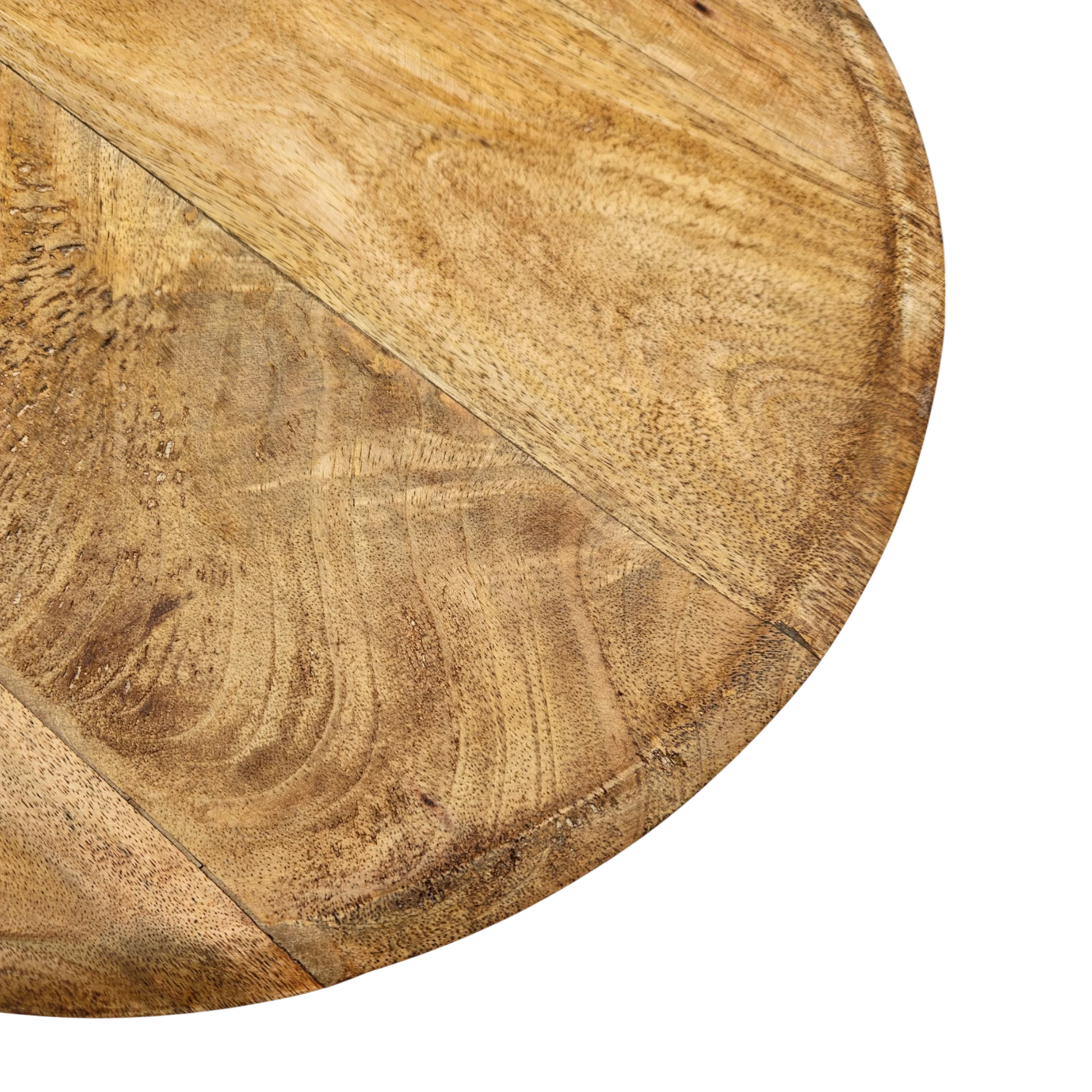Dekorativer Holzteller aus massivem Mangoholz Ø 38 cm