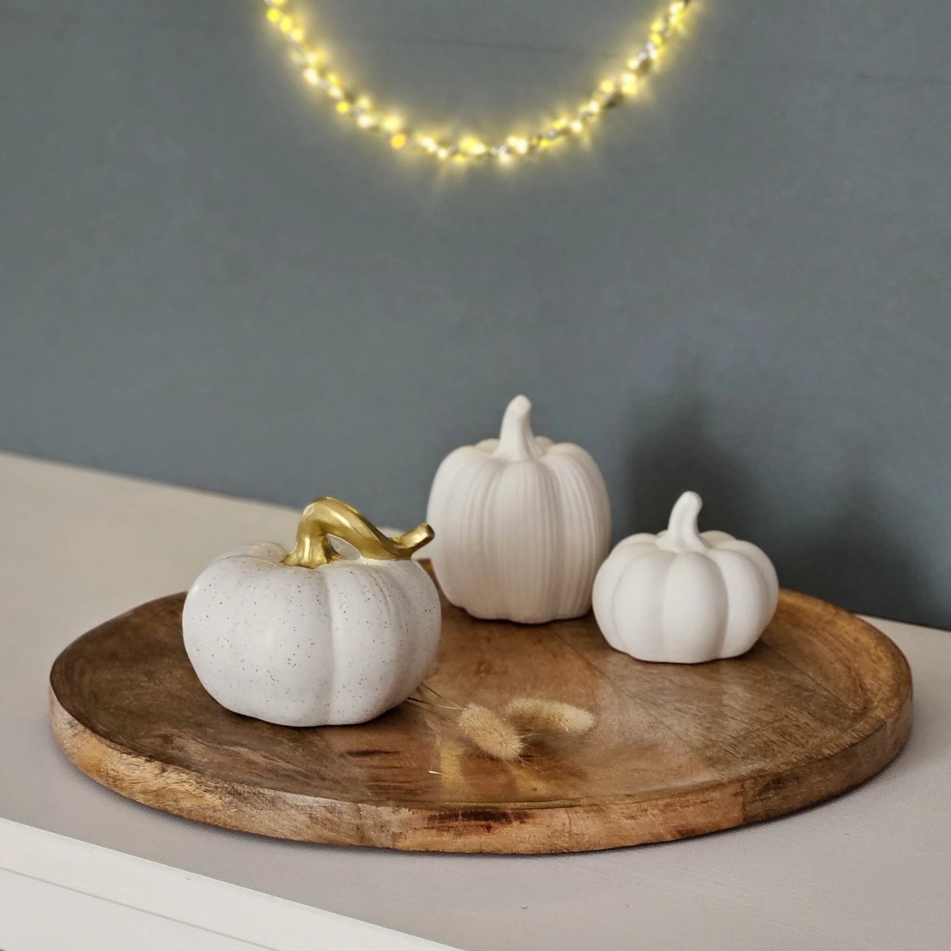 Dekorativer Holzteller aus massivem Mangoholz Ø 38 cm