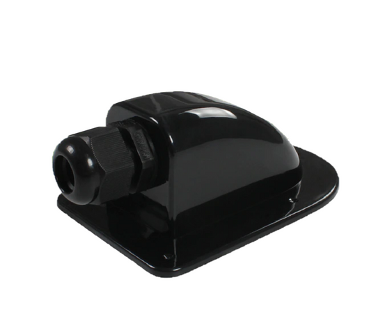 Dachdurchführung Kabeldurchführung mit 1 Eingang schwarz Wetterfest-Camping Pantheratec