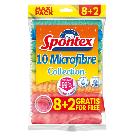 Spontex Mikrofaser Collection Allzwecktücher 8+2