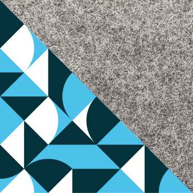 Umhängetasche für Xiaomi MIX Flip | aus Filz und Bio-Baumwolle | hellgrau - shapes | Modell KEDJA - Yabubest - Home & More