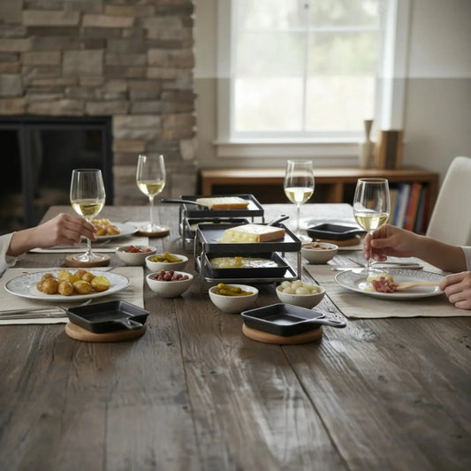 Teakholz Untersetzer rund 10 cm 8er Set – für Getränke & Raclette Rustikale Tischdeko - Yabubest - Home & More