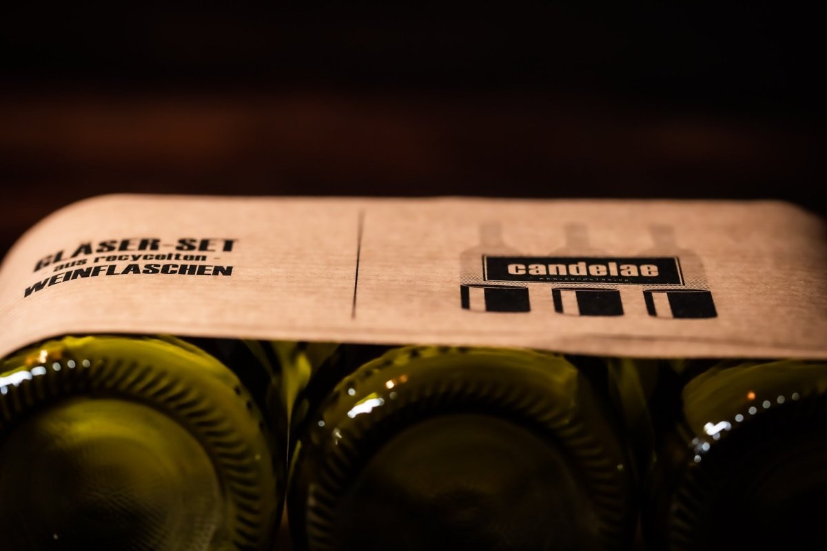 Trinkgläser aus recycelten Weinflaschen – Nachhaltig, robust und spülmaschinenfest