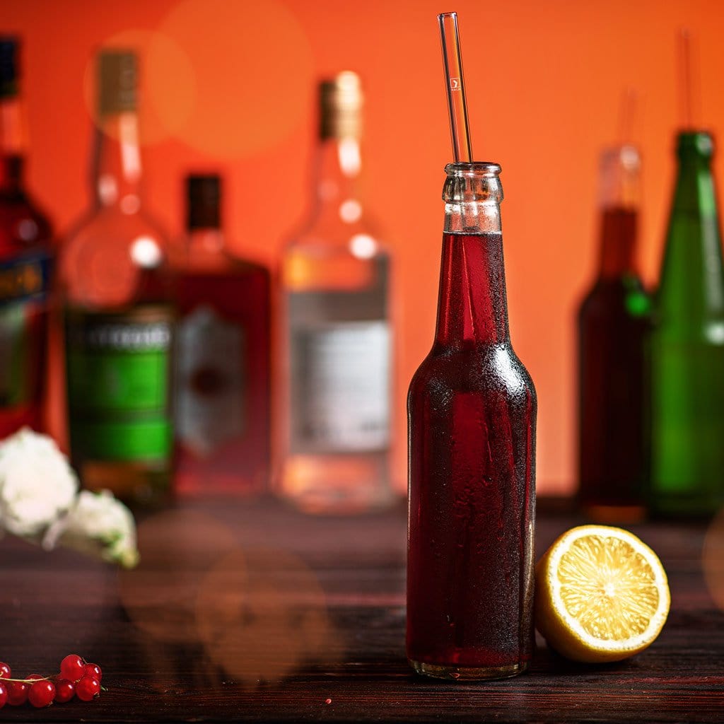 6x 30cm Pink Glasstrohhalme für Stanley Cup Quencher 3 Rosa Farben