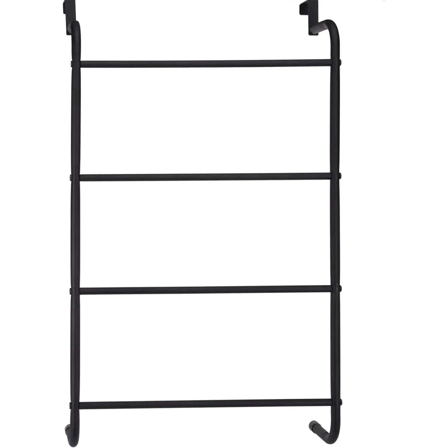 Tür Handtuchhalter schwarz 44 x 73 cm Haken für Badezimmer Regal Industrie Look - Yabubest - Home & More