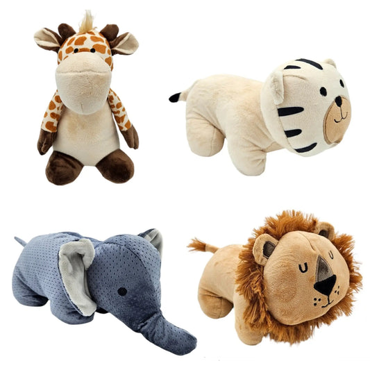 Türstopper Giraffe Löwe Elefant Tiger Tiere Türpuffer Creme Braun Grau Boden - Yabubest - Home & More