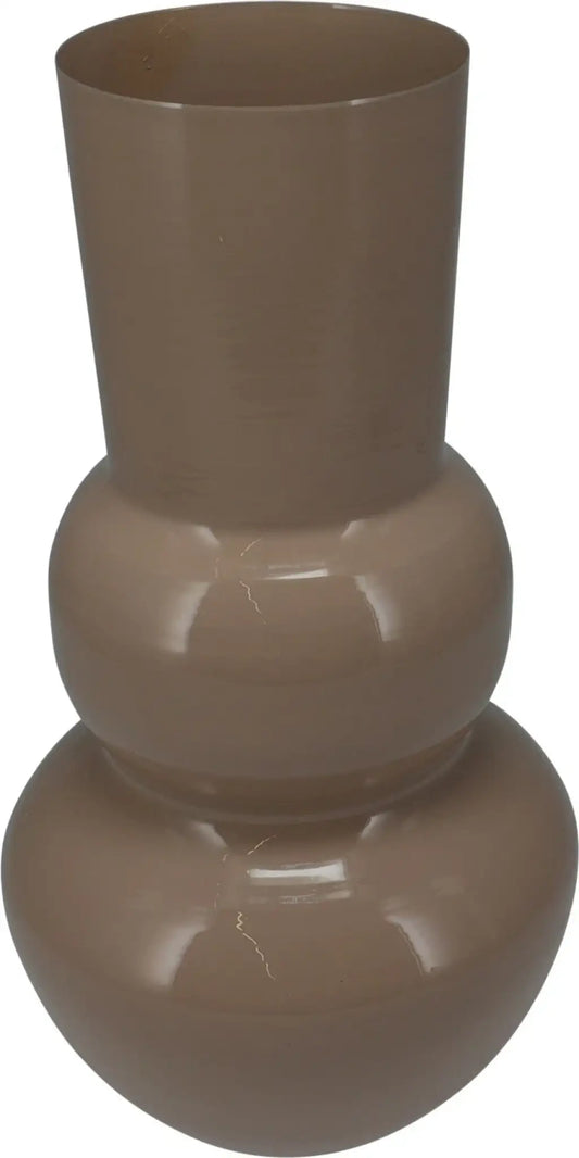 Vase Retro Zinkvase Beige Terrakotta 30x15 Blumenvase Dekovase Blumengefäß - Yabubest - Home & More