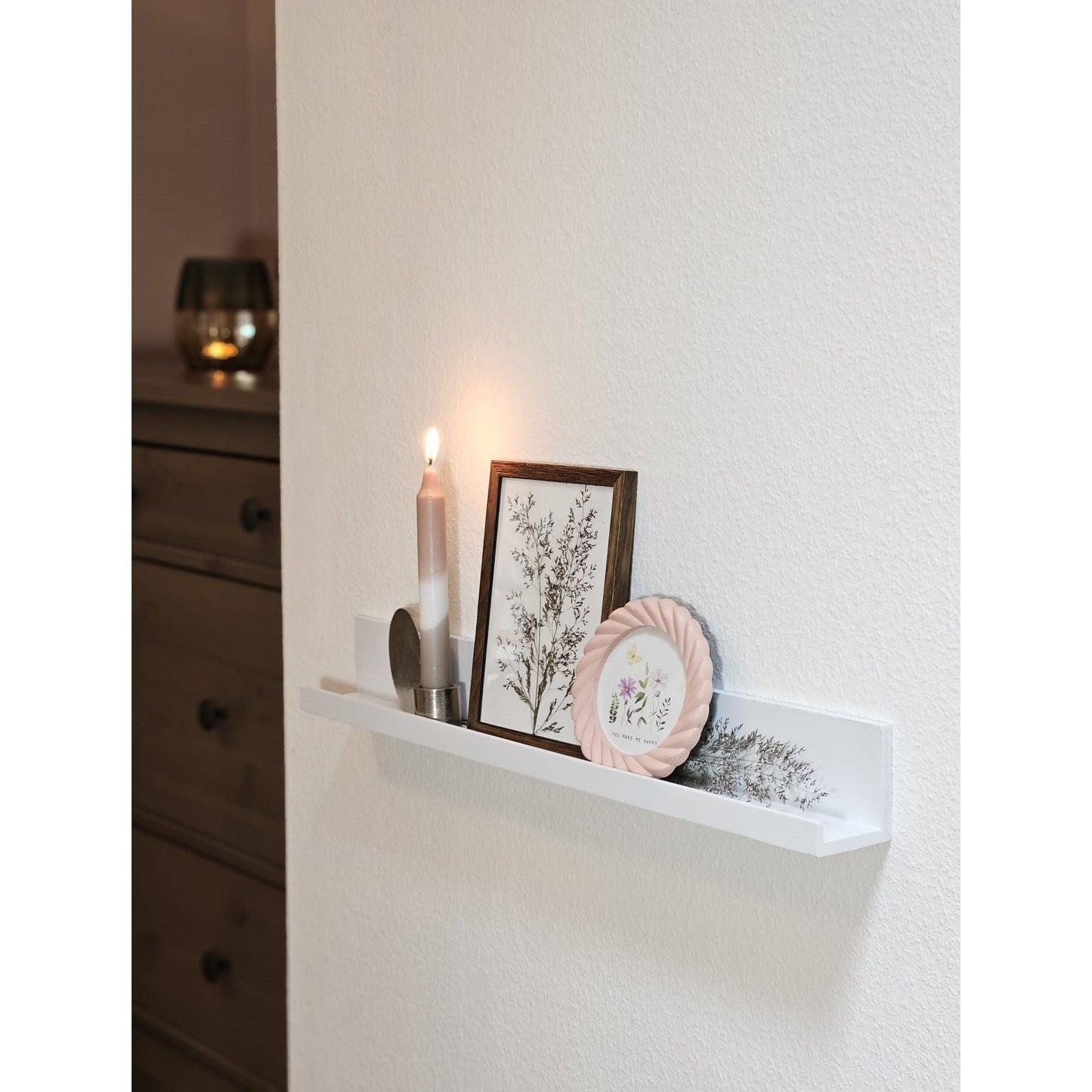 Fotoleiste Bilderleiste Schweberegal Holzregal Wandregal Bücherregal Wandboard