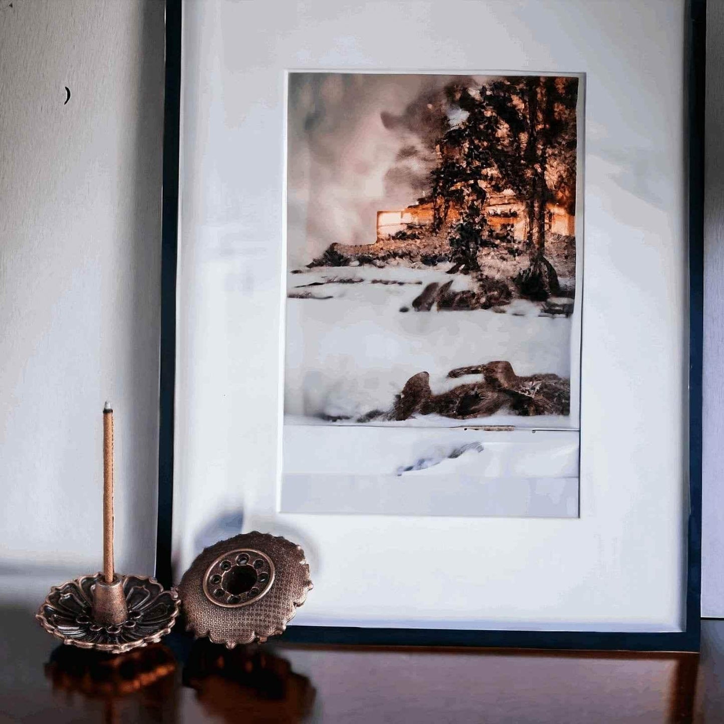 Handlicher Räucherstäbchenhalter für Aromatherapie und Meditation