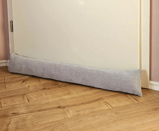 Zugluftstopper Türdichtung Türwindstopper Türen und Fenster Stoff grau creme beige 90 cm - Yabubest - Home & More