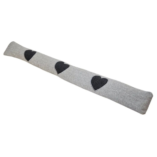 Zugluftstopper Windstopper Türdichtung Türvorleger Stern grau 90x10 cm-Miamonda