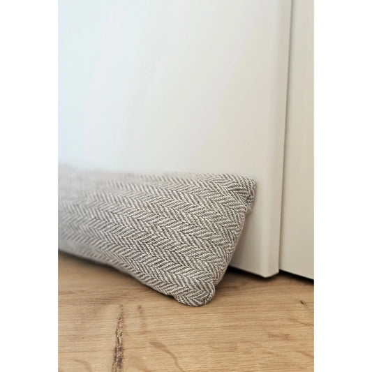 Zugluftstopper Windstopper Türdichtung Türvorleger Stern grau 90x10 cm-Miamonda